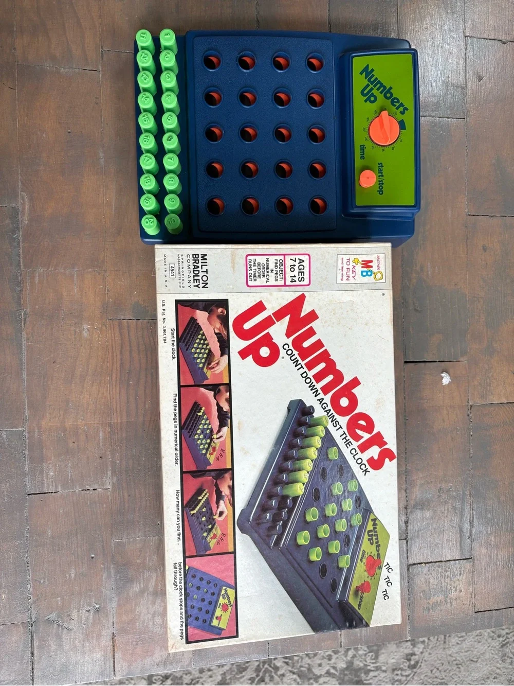 Numbers Up Electronic Counting Game - Blue & Green 1975 complete